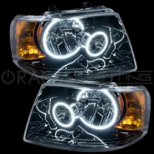 Ford Expedition Headlight Assemblies - ORACLE Lighting - ColorSHIFT w/ BC2 Controller - Black - `03-`06 Ford Expedition Headlight Assemblies - ORACLE Lighting - ColorSHIFT w/ BC2 Controller - Black - `03-`06