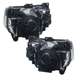Chrysler 300 Headlight Assemblies - ORACLE Lighting - SMD HL - NON HID - ColorSHIFT w/ BC2 Controller - Black - `11-`14