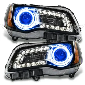 Chrysler 300 Headlight Assemblies - ORACLE Lighting - SMD HL - NON HID - ColorSHIFT w/ BC2 Controller - Black - `11-`14