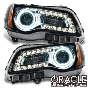 Chrysler 300 Headlight Assemblies - ORACLE Lighting - SMD HL - NON HID - ColorSHIFT w/ BC2 Controller - Black - `11-`14
