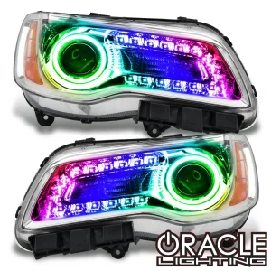 Chrysler 300 Headlight Assemblies - ORACLE Lighting - SMD - NON HID - DRL - w/ BC2 Controller - Chrome - `11-`14
