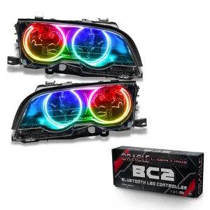 BMW 3 Series Headlight Assemblies - ORACLE Lighting - ColorSHIFT w/ BC2 Controller - `99-`01 BMW 3 Series Headlight Assemblies - ORACLE Lighting - ColorSHIFT w/ BC2 Controller - `99-`01
