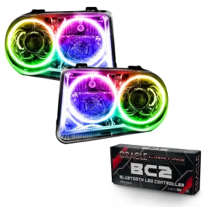 Chrysler 300 Headlight Assemblies - ORACLE Lighting - ColorSHIFT w/ BC2 Controller - `05-`10