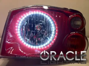 Nissan Frontier Headlight Assemblies - ORACLE Lighting - SMD HL Triple Halo - ColorSHIFT w/ BC1 Controller - `01-`04 Nissan Frontier Headlight Assemblies - ORACLE Lighting - SMD HL Triple Halo - ColorSHIFT w/ BC1 Controller - `01-`04