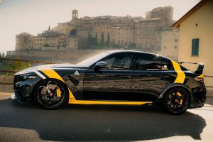 Alfa Romeo Giulia Quadrifoglio GTAm Conversion Kit by PariS'5 GaraGe - Side Skirts - Carbon Fiber