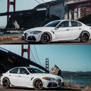 Alfa Romeo Giulia Quadrifoglio GTAm Conversion Kit by PariS'5 GaraGe - Side Skirts - Carbon Fiber