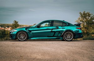 Alfa Romeo Giulia Quadrifoglio GTAm Conversion Kit by PariS'5 GaraGe - Side Skirts - Carbon Fiber