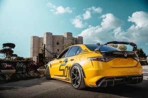 Alfa Romeo Giulia Quadrifoglio GTAm Conversion Kit by PariS'5 GaraGe - Side Skirts - Carbon Fiber