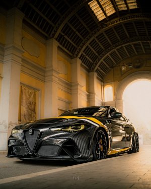 Alfa Romeo Giulia Quadrifoglio GTAm Conversion Kit by PariS'5 GaraGe - Side Skirts - Carbon Fiber