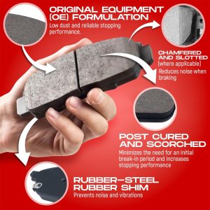 Toyota Corolla Brake Kit - Front - R1 Concepts - eLINE Series Blank, Optimum OE Pads - `19-`25