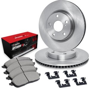 Toyota Corolla Brake Kit - Front - R1 Concepts - eLINE Series Blank, Optimum OE Pads - `19-`25