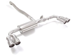 Mercedes Benz A-Class AMG A35 Performance Exhaust by Ragazzon - Rear Section - Integrated Valve - Quad Polished Tips