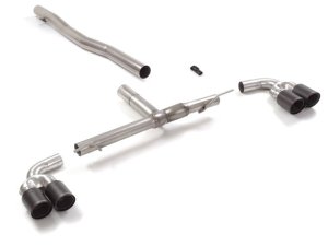 Mercedes Benz A-Class AMG A35 Performance Exhaust by Ragazzon - Rear Section - Straight Through - Quad Carbon Fiber Tips
