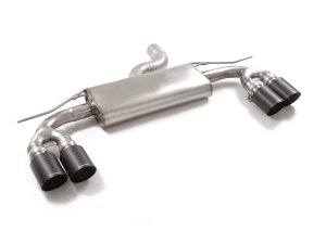 Audi A3 Sportback Performance Exhaust - Ragazzon - Axle Back - Evo Line - Resonated - Carbon Fiber Quad Tip 40TFSI (2020+)