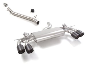 Volkswagen Golf Performance Exhaust by Ragazzon - Valved - Quad Carbon Tips - Dual Exit - Non-Resonated Center Section
