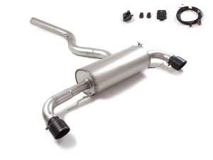 BMW 2 Series Performance Exhaust - Ragazzon - Evo Line w/ Integrated Valve - Axle Back - Dual Exit/ Black Tips - G42 Coupe