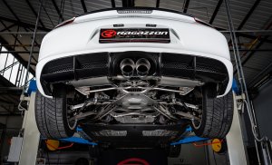 Porsche Boxster (981) Performance Exhaust by Ragazzon - Evo Line - Center Exit / Black Tips - Electronic Valves