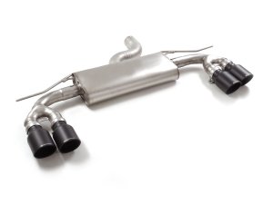 Audi A3 Sportback Performance Exhaust - Ragazzon - Axle Back - Evo Line - Resonated - Black Quad Tip 40TFSI (2020+)