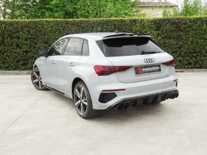 Audi A3 Sportback Performance Exhaust - Ragazzon - Cat Back - Evo Line - Muffled + Resonated Center Section - For Factory Tip 45TFSIe (2020+)