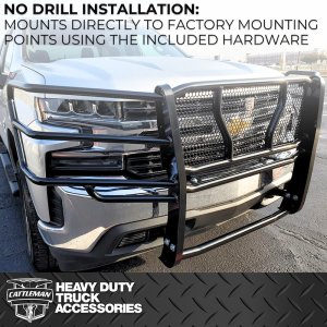 Ford F-350 Grille Guard - Cattleman - Compatible With Factory Sensors