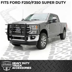 Ford F-350 Grille Guard - Cattleman - Compatible With Factory Sensors