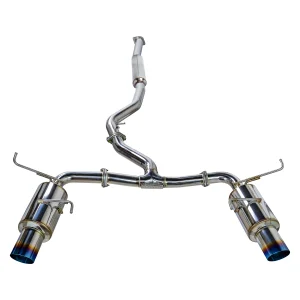 Subaru STI Performance Exhaust - Remark - Cat-Back Dual Exit - R1-Spec Burnt Stainless Tips - Resonated - `15-`21 Subaru STI Performance Exhaust - Remark - Cat-Back Dual Exit - R1-Spec Burnt Stainless Tips - Resonated - `15-`21
