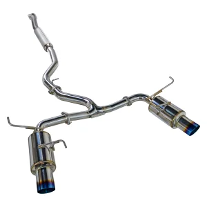Subaru STI Performance Exhaust - Remark - Cat-Back Dual Exit - R1-Spec Burnt Stainless Tips - Resonated - `15-`21 Subaru STI Performance Exhaust - Remark - Cat-Back Dual Exit - R1-Spec Burnt Stainless Tips - Resonated - `15-`21