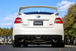 Subaru WRX Performance Exhaust - Remark - Cat-Back Dual Exit - R1-Spec Burnt Tips - Resonated - `15-`21 Subaru WRX Performance Exhaust - Remark - Cat-Back Dual Exit - R1-Spec Burnt Tips - Resonated - `15-`21