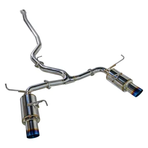 Subaru STI Performance Exhaust - Remark - Cat-Back Dual Exit -R1-Spec Burnt Stainless Tips - Non-Resonated - `15-`21 Subaru STI Performance Exhaust - Remark - Cat-Back Dual Exit -R1-Spec Burnt Stainless Tips - Non-Resonated - `15-`21