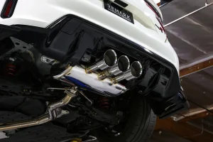 Honda Civic Type R Performance Exhaust - Remark - Cat Back - Triple Tip - Q-Spec - `23+ Honda Civic Type R Performance Exhaust - Remark - Cat Back - Triple Tip - Q-Spec - `23+