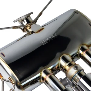 Honda Civic Type R Performance Exhaust - Remark - Cat Back - Triple Tip - Q-Spec - `23+ Honda Civic Type R Performance Exhaust - Remark - Cat Back - Triple Tip - Q-Spec - `23+