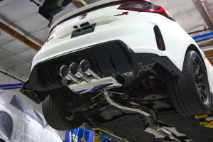 Honda Civic Type R Performance Exhaust - Remark - Cat Back - Triple Tip - Q-Spec - `23+ Honda Civic Type R Performance Exhaust - Remark - Cat Back - Triple Tip - Q-Spec - `23+