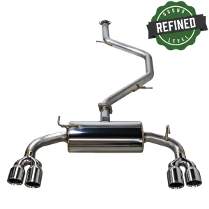 Toyota Corolla Hatchback Performance Exhaust - Remark - Cat Back Quiet-Spec Quad Tip - `23-`27 Toyota Corolla Hatchback Performance Exhaust - Remark - Cat Back Quiet-Spec Quad Tip - `23-`27