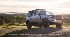 Land Rover Defender 110 Roof Rack - Rhino-Rack - Backbone Mounting System - Black - `20-`26 Land Rover Defender 110 Roof Rack - Rhino-Rack - Backbone Mounting System - Black - `20-`26