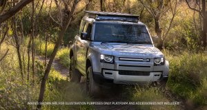 Land Rover Defender 110 Roof Rack - Rhino-Rack - Backbone Mounting System - Black - `20-`26 Land Rover Defender 110 Roof Rack - Rhino-Rack - Backbone Mounting System - Black - `20-`26