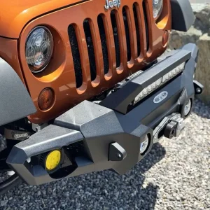 Jeep Wrangler JK Bumper - Front - Rock Slide Engineering - Big Sky Aluminum Mid with Winch Plate - `07-`18