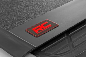 Chevrolet Silverado 1500 Hard Tri-Fold Bed Cover - Rough Country - Sleek Flush, Low-Profile Design - Matte Black - '07-'13