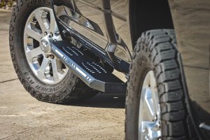 Ram 1500 Running Boards - Rough Country - AC2 - Amber/White - '21-'25