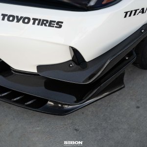 Honda Civic Type R Front Bumper Canards - Seibon - Carbon Fiber - `23+
