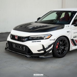 Honda Civic Type R Front Bumper Canards - Seibon - Carbon Fiber - `23+