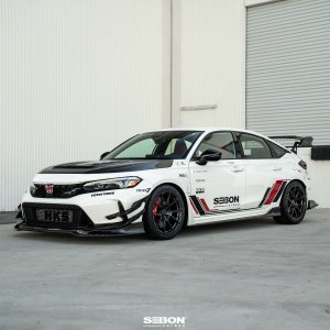 Honda Civic Type R Front Bumper Canards - Seibon - Carbon Fiber - `23+