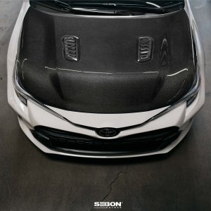 Toyota GR Corolla Hood - Seibon - OE-Style Double-Sided - Carbon Fiber - `23+