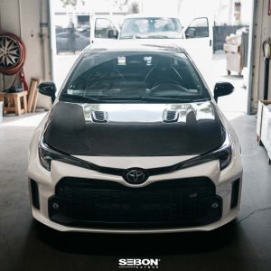 Toyota GR Corolla Hood - Seibon - OE-Style Double-Sided - Carbon Fiber - `23+