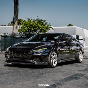 Hyundai Elantra Hood - Seibon - OE-Style Carbon Fiber - `21+