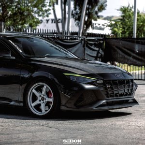 Hyundai Elantra Hood - Seibon - OE-Style Carbon Fiber - `21+