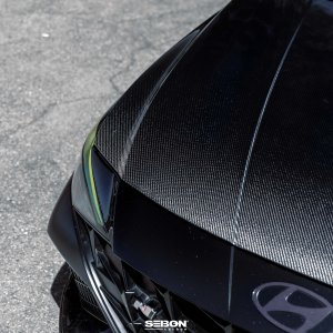 Hyundai Elantra Hood - Seibon - OE-Style Carbon Fiber - `21+