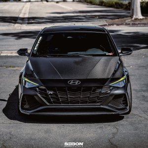 Hyundai Elantra Hood - Seibon - OE-Style Carbon Fiber - `21+