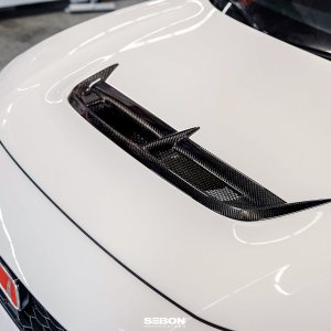 Honda Civic Type-R Hood Vent - Seibon - CW-Style - Carbon Fiber - `23+