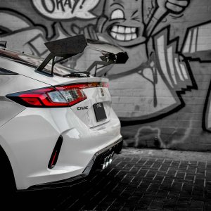 Honda Civic Type-R Rear Spoiler - Seibon - GT-Style - Carbon Fiber - `23+