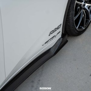 Toyota Prius Side Skirts - Seibon - MB-Style Carbon Fiber - `23+